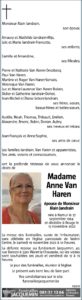 Madame Anne Van Haren