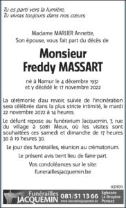 Monsieur Freddy Massart