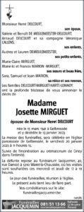 Madame Josette MIRGUET - va
