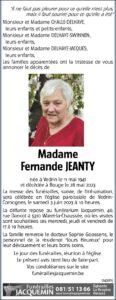 Madame Fernande Jeanty