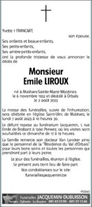 Monsieur Emile LIROUX