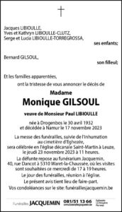 Madame Monique GILSOUL
