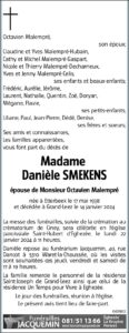 Madame Danièle SMEKENS