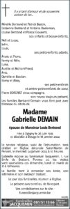 Madame Gabrielle Demain