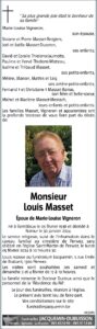 MASSET Louis projet nécrologie